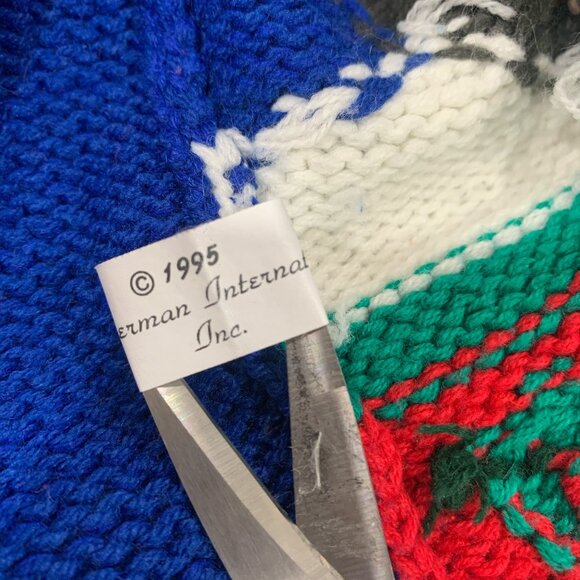 VTG 1995 Spice of Life Knit Santa Claus Sweater Holidays Size M - Picture 8 of 10